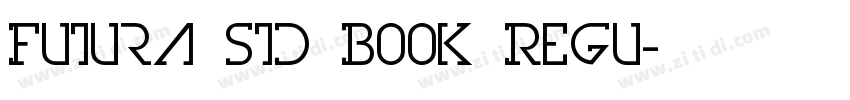 Futura Std Book Regu字体转换